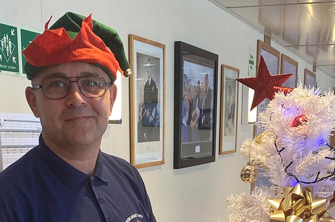 Steve Carpenter is part of a team cooking Christmas dinner for 45 people