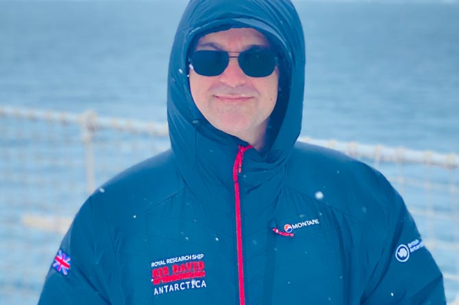 Steve Carpenter is spending Christmas on board the RRS Sir David Attenborough