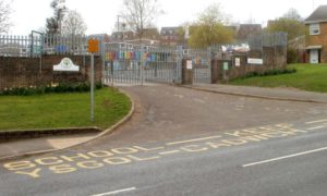 The entrance to Blackwood Primary School