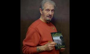 Local author Bill Gabb with his new book The Collier Girl