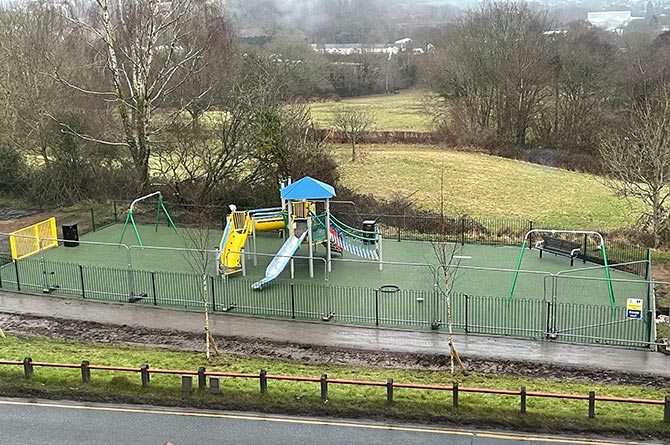 The new park on Blackwood Road, Pontllanfraith
