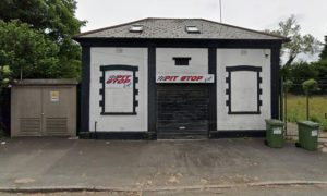 The former Pit Stop Cafe in Bedwas