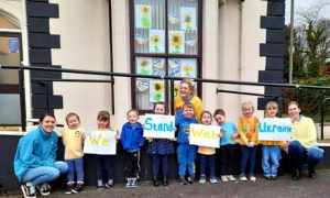 Staff and children at Abigail’s Nursery, in Caerphilly, have been showing their support and raising much-needed funds for Ukraine
