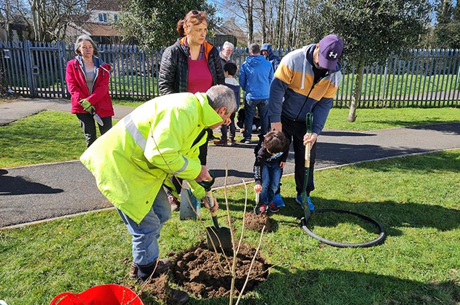 A diversity garden has been planted at the Gwyndy campus in Caerphilly