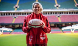 Jayne Edwards served as secretary for Aberbargoed RFC for 28 years before the merger