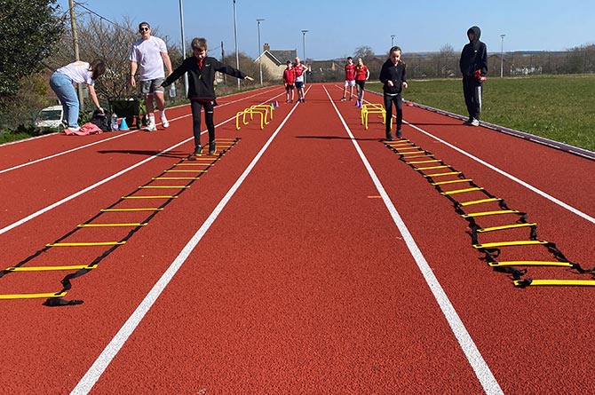 Rhymney Valley Athletics Club held a charity fundraising event in Oakdale
