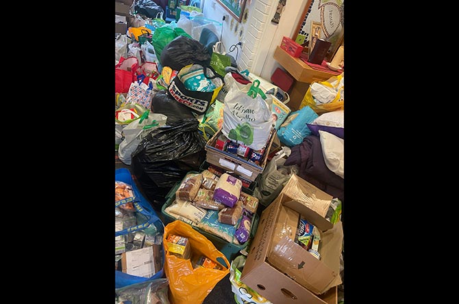 Donations made by pupils at St Helen's RC Primary School
