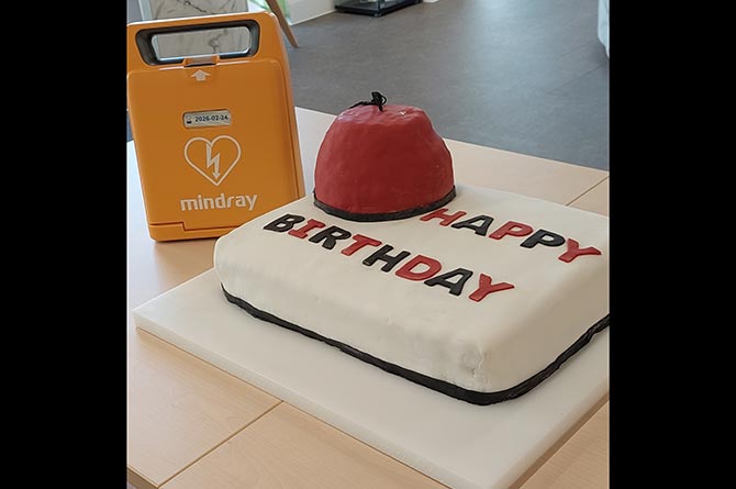 The Tommy Cooper birthday cake and the heart defibrillator