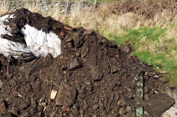 Gareth Kemp was fined after fly-tipping on Eglwysilan Common
