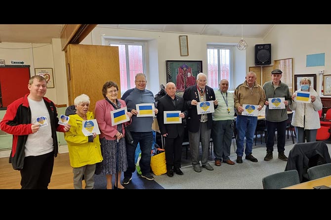 Members of the Blackwood lodge of Moose International, which has organised Ukraine Rocks