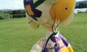The Snoopy sculpture on Crescent Road was damaged