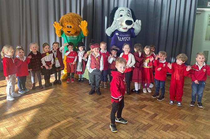 Pupils at St Helen's RC School have raised more than £3,500