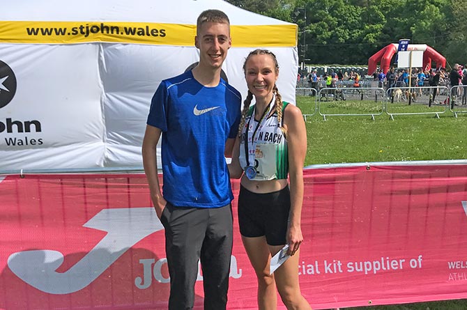 Lloyd Sheppard-Brown and Lauren Cooper, both from Blackwood, earned podium places