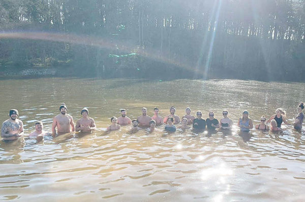 Cold diving is just one of many activities the group organise to help relieve stress and meet new friends