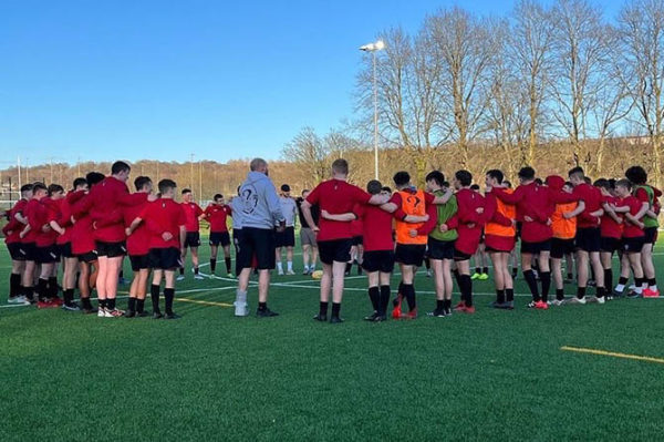 The group visit a rugby club once a month where they provide support to the players and staff on and off the pitch