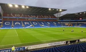 A food donation point will be open outside Cardiff City Stadium on October 29