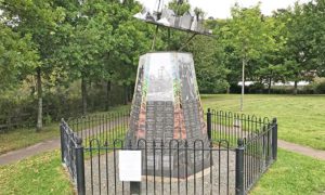 The new Windsor Colliery Memorial in Abertridwr