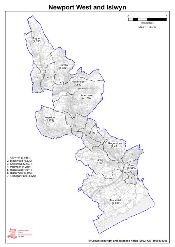 Proposals for the new Newport West and Islwyn parliamentary constituency