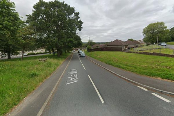 The crash happened on Vale View, Maesycwmmer
