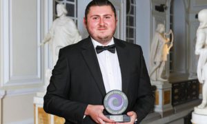 Chris Davis has won at the Wales Care Awards
