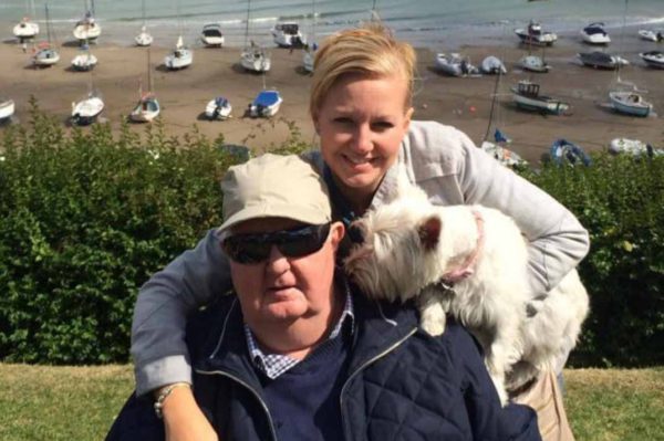 Cheryl Williams and her late father, Graham Booth