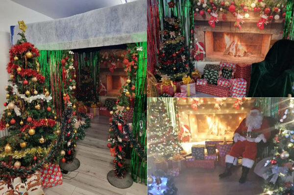 Santa's Grotto was set up in Senghenydd as part of Project Santa 2022