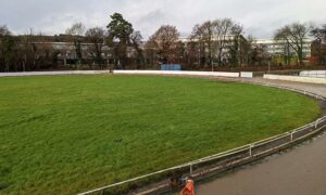 The greyhound racing track in Ystrad Mynach