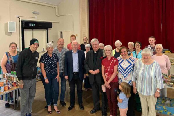 MP for Caerphilly Wayne David visited the food co op during the summer