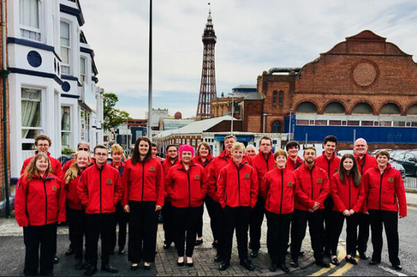 Members of BTM Brass Band in Blackpool