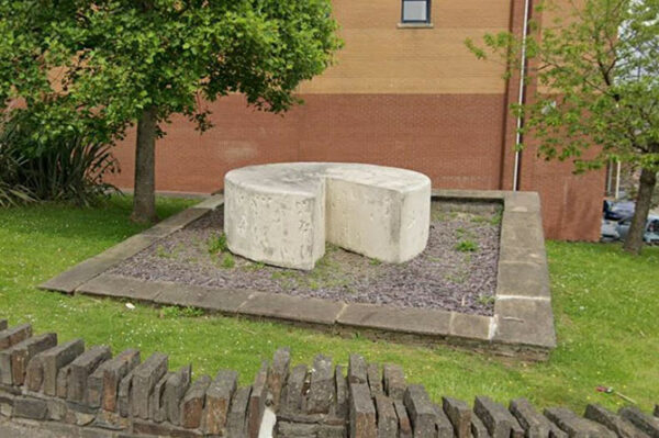 Caerphilly cheese statue