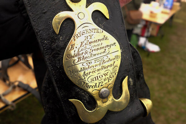 The harness presented to the Bedwellty show in March 1874.