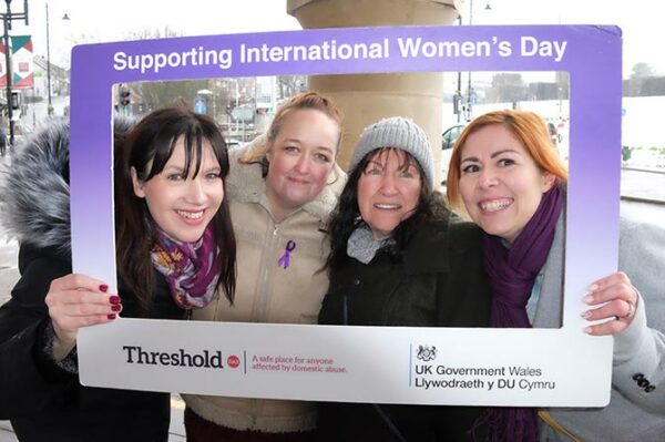 From left: Gail Hughes, Cllr Charlotte Bishop, Cllr Teresa Parry and Lisa Miles