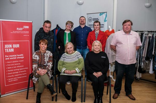 The volunteers who help run the Working Wardrobe in Bargoed