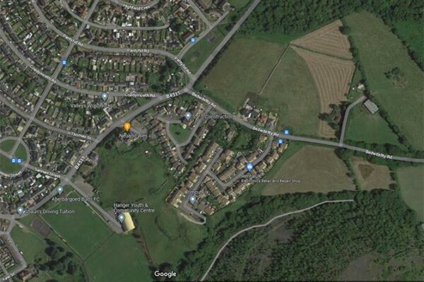 A mixture of two-storey properties, bungalows and apartments could be built on land either side of Cwrt Neuadd Wen
