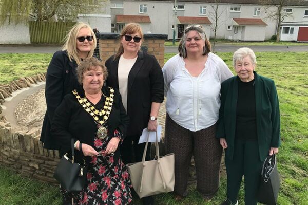 From left: Tania Lewis, Cllr Liz Aldworth, Cllr Elaine Forehead, Deborah John and Cllr Christine Forehead