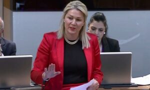 Laura Anne Jones MS speaking in the Senedd