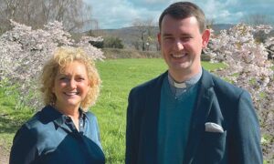 Diane Brierley and Reverend Dean Roberts