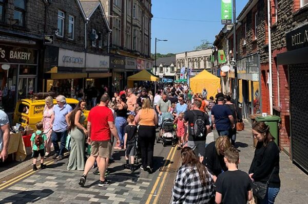 16,000 visitors came to Bargoed for the town's first-ever May Fair