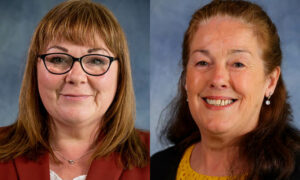 Councillors Elaine Forehead, left, and Teresa Heron have tabled a motion