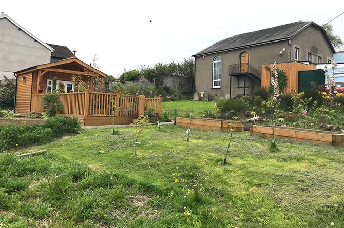 The churchyard at Libanus Lifestyle has been transformed in recent years
