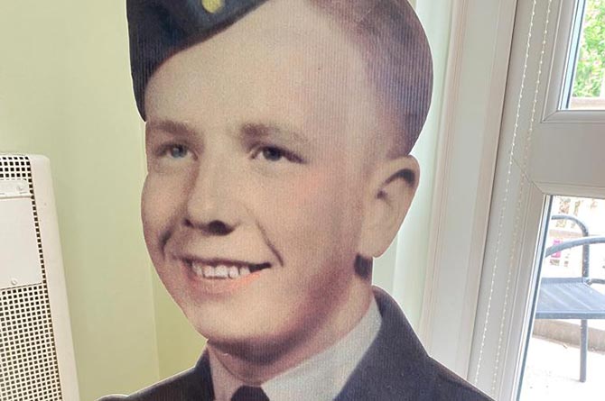 Alan Richards, who has marked his 100th birthday, during his time in the RAF
