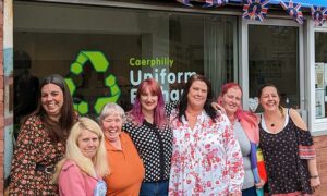 From left to right: Lisa Watkins, Fay Richards, Lesley Rees, Leanne Novakovich-Holmes, Sharon Harris, Vicky Jones, and Emma Dennel