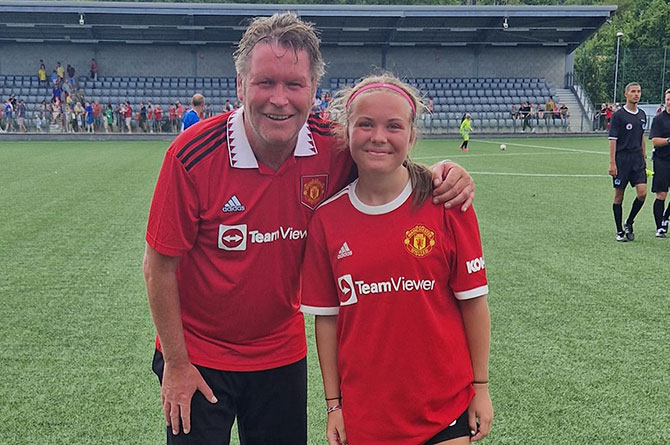 Derek Brazil with his daughter Ava