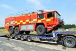 The fire engine being donated to Kharkiv Airport in eastern Ukraine