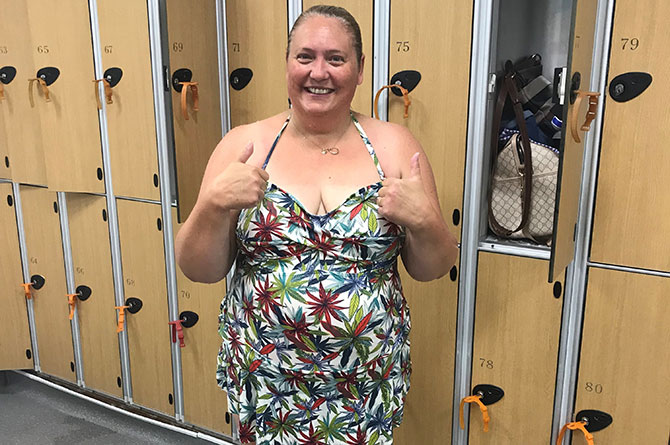 Sharon Moore will be swimming 15km in the month of August for Bowel Cancer UK