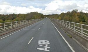 The section of the A469 going over the Rhymney River near Gilfach will be closed
