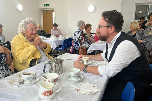 Caerphilly MS Hefin David meeting with Elderberries members