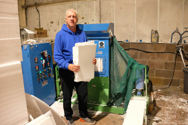 Graham Middleton in his company's factory