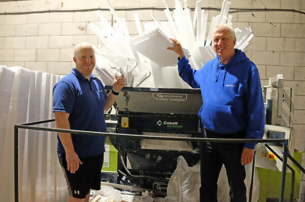 Graham Middleton, right, and employee Craig Greaney in the company's factory