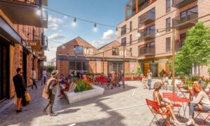 An artist's impression of how the new development on Pentrebane Street could look